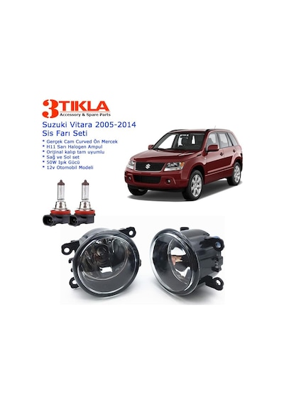 Suzuki Vitara 2012 Sis Farı Set Oem: 8200074008