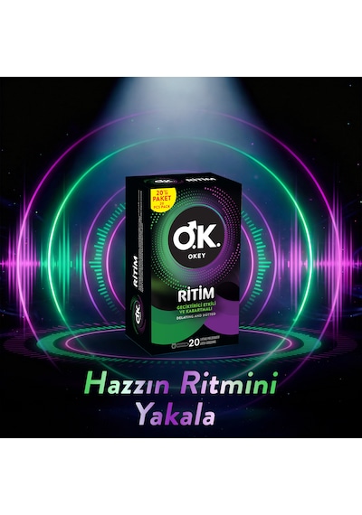 Okey Ritim Prezervatif  20'li