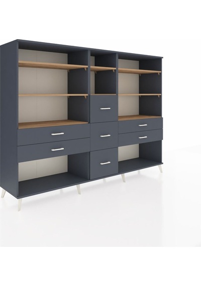 Hyperion Dolap 8 Raflı 7 Çekmeceli 220x44x163 Antrasit-çam/antra Antrasit-çam/antrasit Hyperion Dolap 8 Raflı 7 Çekmeceli 220x44x163 Antrasit-çam/antra Antrasit-çam/antrasit