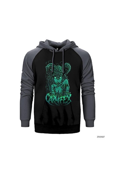 Carnifex Kırmızı Renk Reglan Kol Sweatshirt / Hoodie