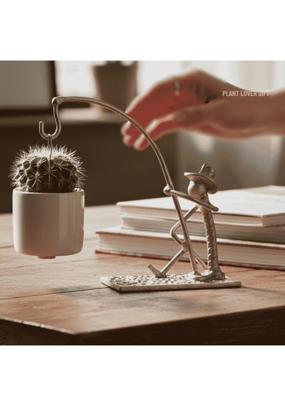 Dekoratif Metal Figür Sukulent Saksı Askılığı SPH004
