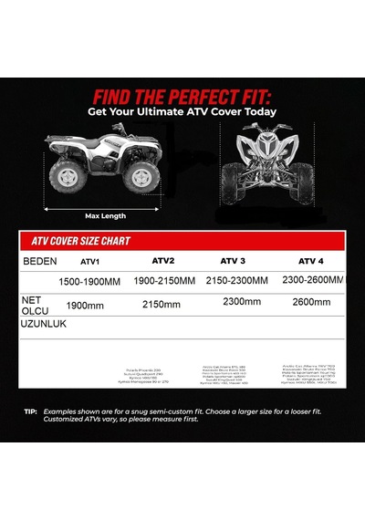 Bodyguard Atv Brandası, Su Geçirmez, İç Ve Dış Mekanlarda Kullanılabilir, Quad Cover İçin Örtü, Toka, Kar Geçirmez, Toz Geçirmez Atv-3