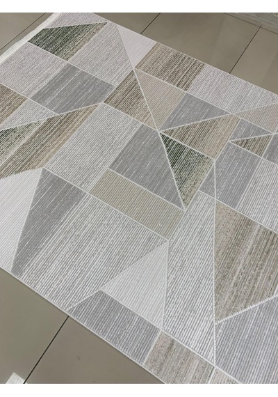 Padişah Halı Sümela 79805 040 Serisi Akrilik Salon Oturma Yatak Odası Halısı Gri - Yeşil
