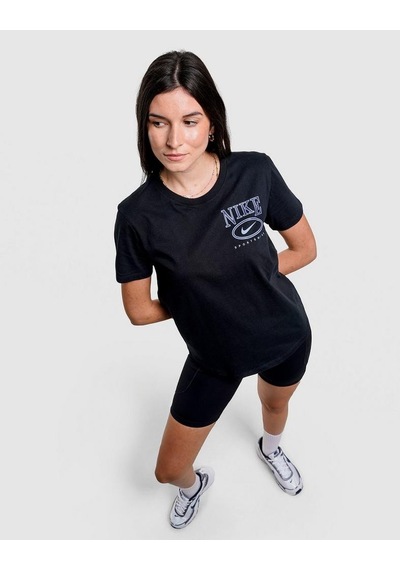 Nike Clup Tee Pamuklu Kadın Siyah Tişört