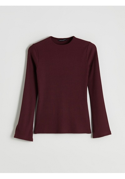 Lcw Modest Bordo Bisiklet Yaka Kadın Body