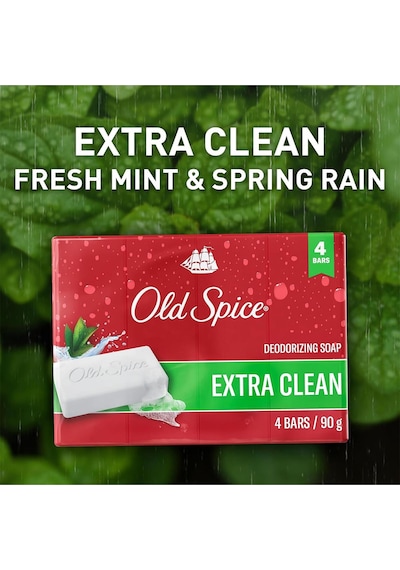 Old Spice Extra Clean Banyo Sabunu 4x90gr Diğer
