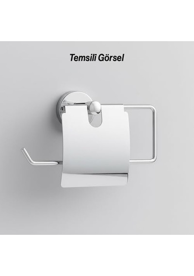 Kapalı Kağıt Havluluk Krom Gümüş Metal Duvara Monte Vidalı Banyo Tuvalet Mutfak Kağıt Havluluk 25 Cm Diğer