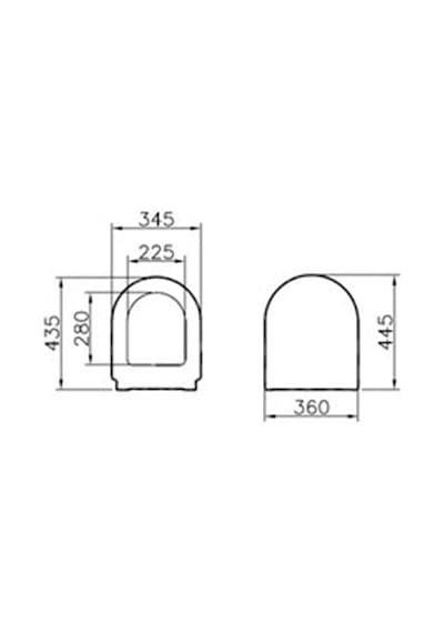 VitrA 72 - 003 - 009 Sesyok Klozet Kapağı Yavaş Kapanır Beyaz