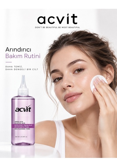 Amino Asitli Salisilik Asitli Cilt Temizleme Toniği 200 ML