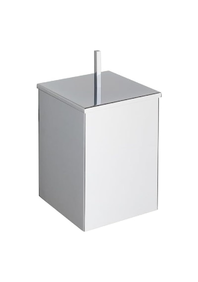 Çöp Kovası 4 L - Krom Renk 10l Siyah