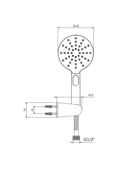 Eca Purity Plus Mafsallı Duş Seti Banyo Üst Takımı Mat Siyah 102117401c1 Siyah