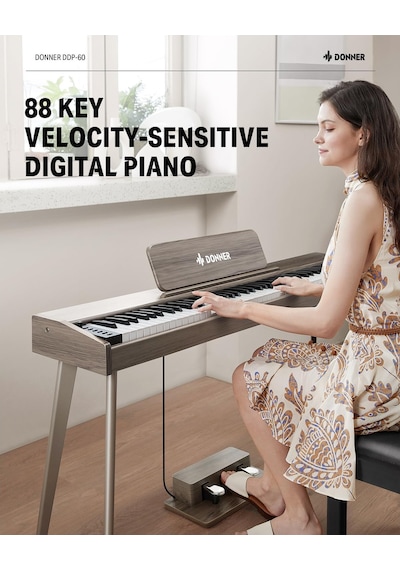 Donner Ddp-60 Dijital Piyano Gray Wood Grain