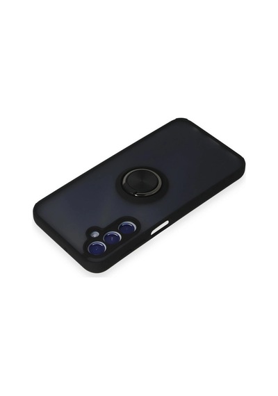 Samsung Uyumlu Galaxy M34 5g Kılıf Montreal Yüzüklü Silikon Kapak - Siyah 0.2M-Çok Renkli