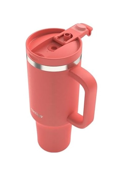 Üniseks Yetişkin Streeterville Tumbler Pipetli Yalıtımlı Su Şişesi, 1.2l, Mercan