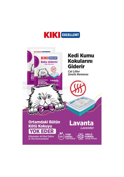 Kıkı Excellent Kedi Koku Giderici Lavanta Kokulu 25 G