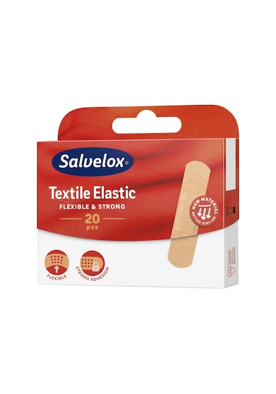 Salvelox Textile Elastic Tekstil Elastik Yara Bandı 20 Adet