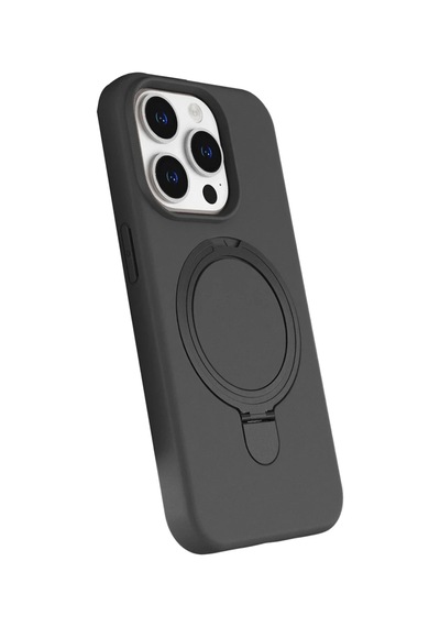 Apple Uyumlu   iPhone 14 Pro Max Regal Magsafe Standlı Kapak - Titan Gri