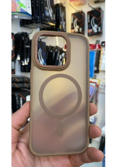 Apple iPhone Uyumlu  16 Pro Kamera Korumalı Mat Magsafe Wireless Şarj Destekli Renkli 45681