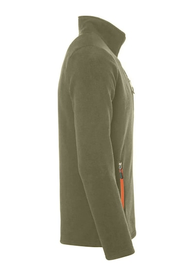 Genius Store Store Erkek Polar Tam Fermuarlı 3 Cepli Outdoor Polar Ceket Tactical Flecee Açık Haki