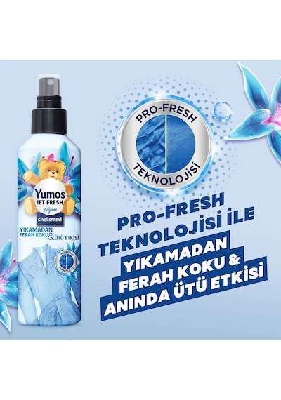 Yumoş Jet Fresh Giysi Spreyi Lilyum 2 x 200 ML