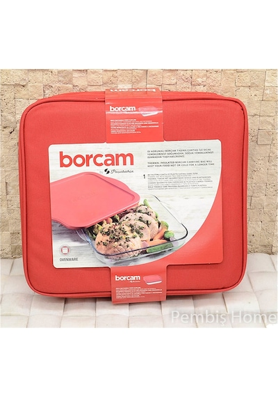 Paşabahçe Borcam Kare Termal Çantalı Kapaklı