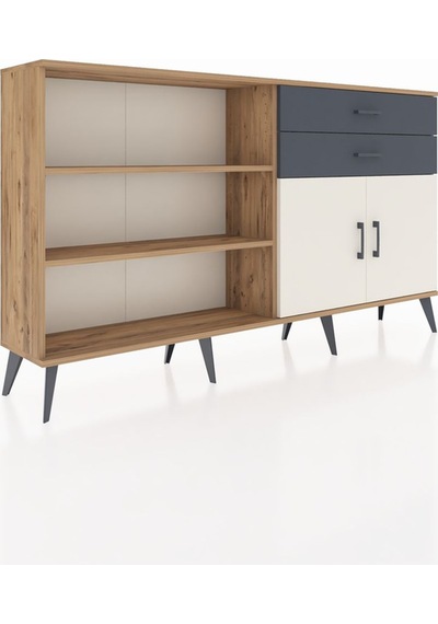 Arges Konsol 3 Raflı 2 Çekmeceli 2 Kapaklı 176x30x99 Çam-aytaşı/a Çam-aytaşı/antrasit Arges Konsol 3 Raflı 2 Çekmeceli 2 Kapaklı 176x30x99 Çam-aytaşı/a Çam-aytaşı/antrasit