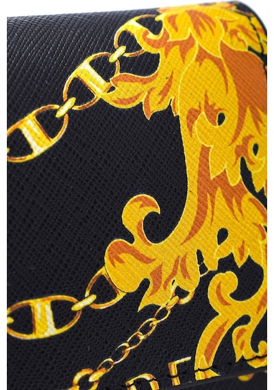 Versace Jeans Couture 75Ya5Pb7 Erkek Cüzdan Black-Gold Siyah - Altın