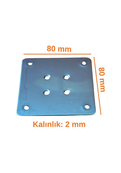 Cateksss 80x80 Ayak Sacı 2 Mm Gümüş