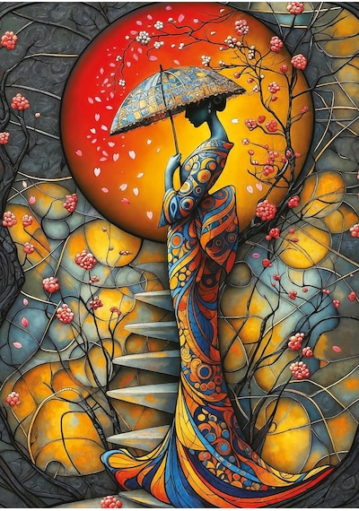 Art Puzzle Sakura Yağmuru 1000 Parça Puzzle
