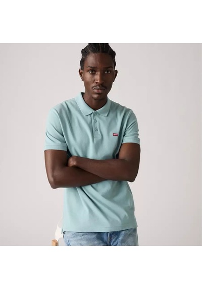 Levi's Erkek 100% Pamuk Standard Fit Polo Yaka Su Yeşili T-shirt - 35883-0283 Yeşil