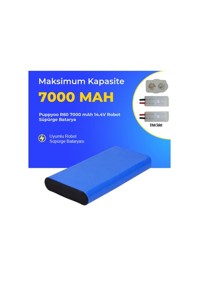 Puppyoo R60 7000 Mah 14.4v Robot Süpürge Batarya