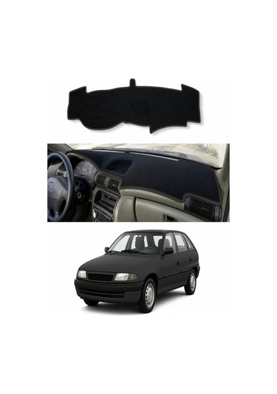 Opel - Astra F 1991-1998 Uyumlu Torpido Koruma Kılıfı - Siyah Şeritli