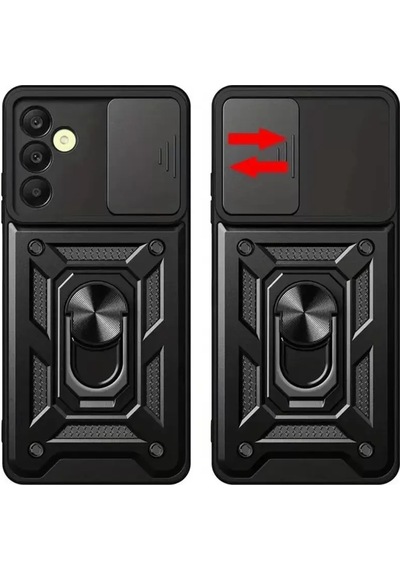 Newface Samsung Galaxy S24 Fe Pars Lens Yüzüklü Silikon - Siyah
