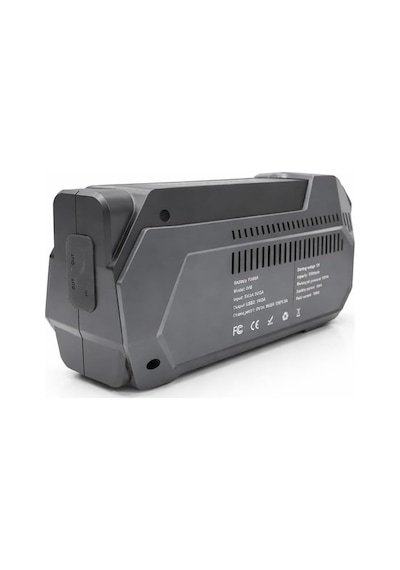 Tr Q18 Jump Starter 12000 Mah Çok Fonksiyonlu Akü Takviye Cihazı Ve Hava Kompresörü, 12v, Dijital Ekran, Led Işık