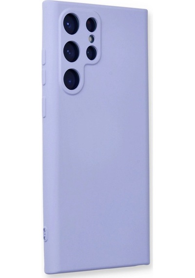 Samsung Uyumlu Galaxy S24 Ultra Kılıf Nano İçi Kadife Silikon Lila