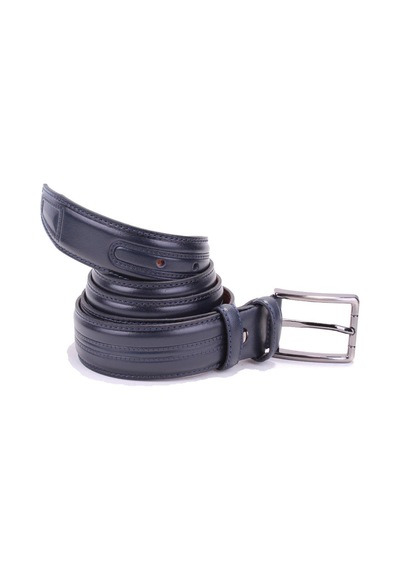 Dagoster DMK26-305DG Lacivert 3.5 CM Hakiki Deri Erkek Kemer Lacivert