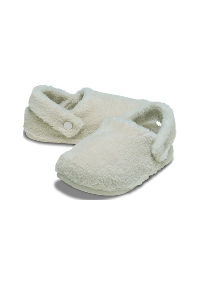 Crocs Classic Cozzzy Slipper Unisex Terlik 209386-160 Stucco Beyaz