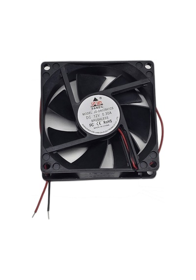 12v Dc 0.30a Brushless Soğutucu Fan 8x8x2.5 Cm 80mm Kasa Güç Kaynağı Kuluçka Uyumlu Büyük Fan