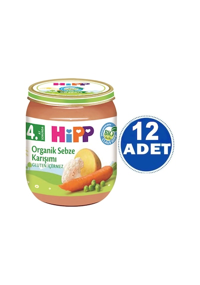 Hipp Kavanoz Maması Organik Sebze Karışımı 125 G 12 Adet