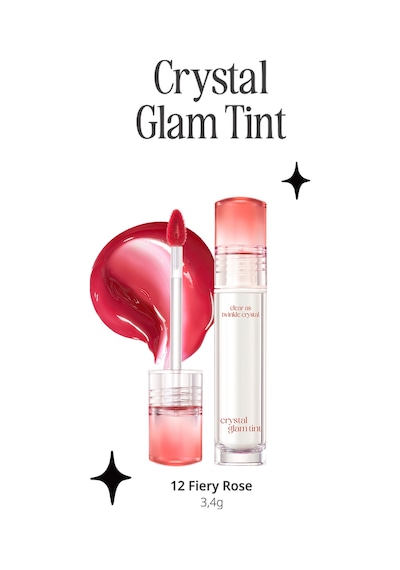 Clio Crystal Glam Tint 12 Fiery Rose