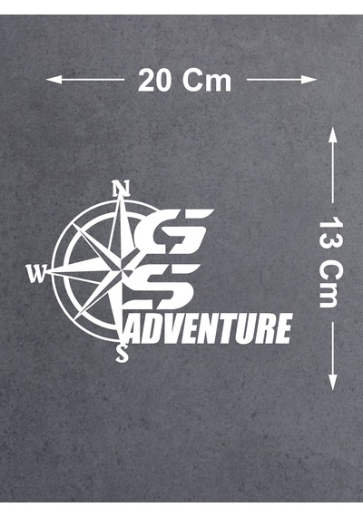 Gs Adventure Sticker - 00049 20x13 Cm