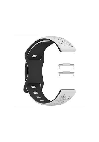 Huawei Watch Fit 3 İle Uyumlu Floraflex Çiçek Desenli Silikon Kordon