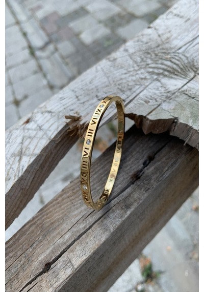 Unisex Çelik Bileklik Gold - 303317259 Gold