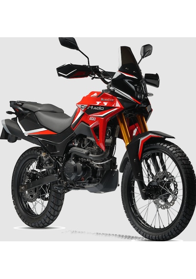 Motolüx Cordato 200 Cc Cross Benzinli Motosiklet Kırmızı Kırmızı/siyah