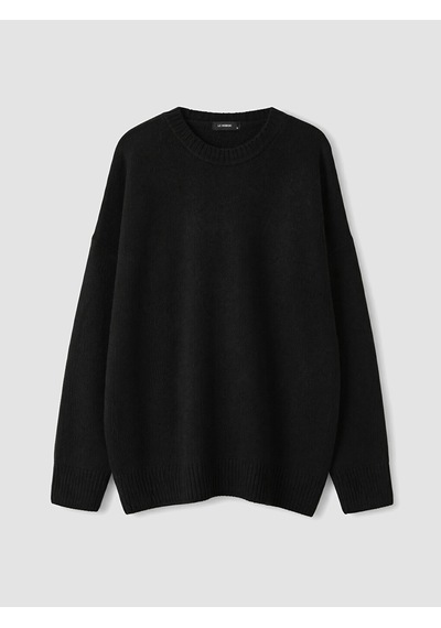 LC Waikiki Lc Waıkıkı Siyah Oversize Kadın Kalın Triko Kazak