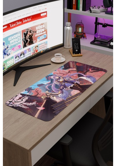 Keqing Genshin Impact Anime Gacha V1 - 70x30 Xl Gaming Mouse Pad Fare Altlığı