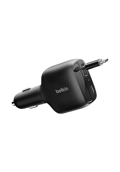 Belkin Ccc001hqbk Boostcharge 75w Entegre Kablolu Araç Şarj Cihazı Siyah