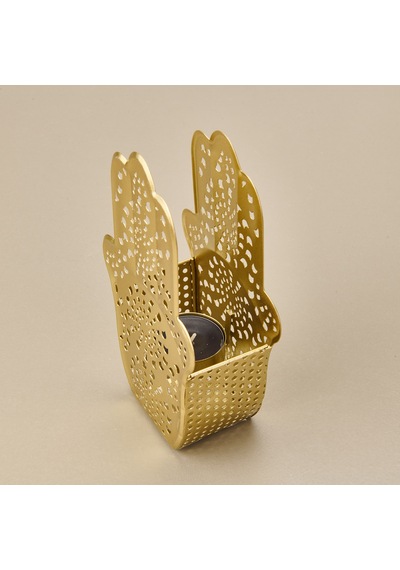 Etnik Metal Mumluk - Gold - 10 Cm Çok Renkli