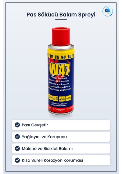 Pas Sökücü Çok Amaçlı Bakım Spreyi Gevşetici Yağlayıcı Koruyucu M