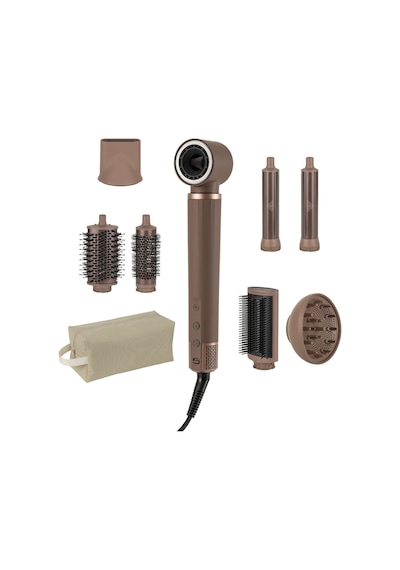 Style Air Saç Şekillendirici Seti, 110.000 Rpm Bldc Motor, 8 Başlıklı Kurutma, Düzleştirme, Hacim, Bukle Kahverengi